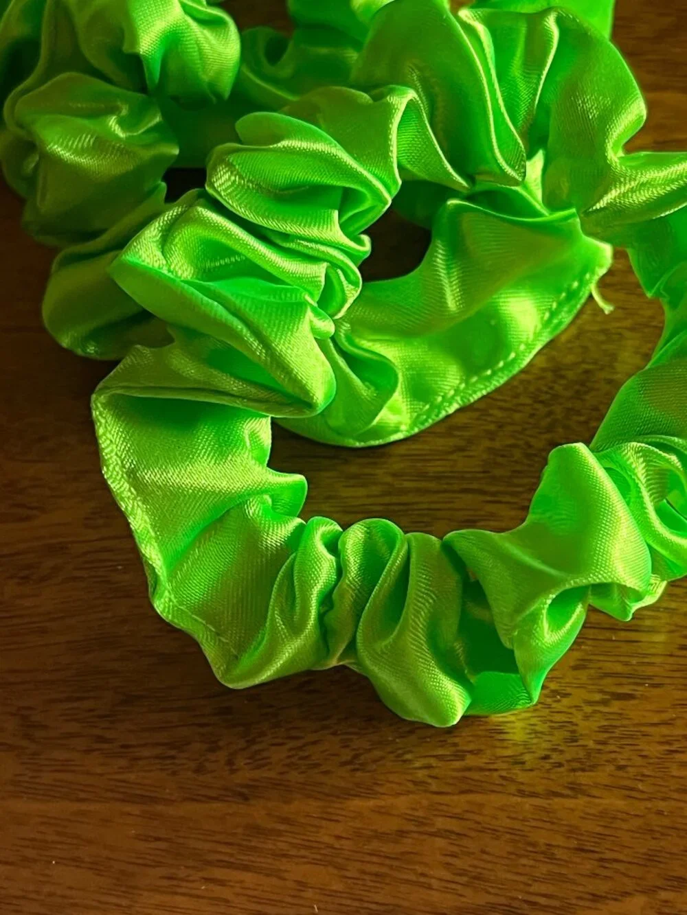 Lime green scrunchies NWOT *Free in bundle*
